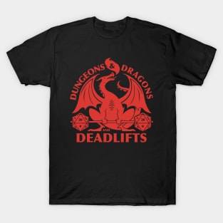 Dungeons and Dragons and Deadlifts T-Shirt